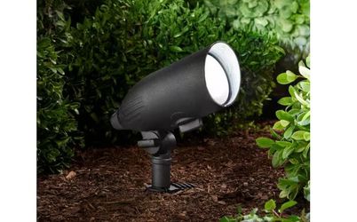640/1130 Lumens Black Hardwired Low Voltage LED Adjustable Light Color Outdoor Spotlight NEW