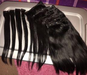 Human Hair Clip In Extensions