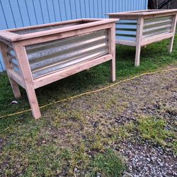 Raised flower beds
