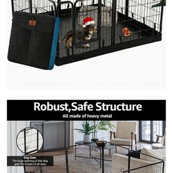 Dog Playpen Plus Storage Bag, 24" H 8 Panels Puppy Pen