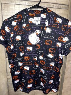Hello Kitty Halloween Pajama Set Womens Size Small