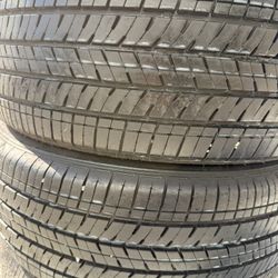 225/55R17 2 used tires Bridgestone 