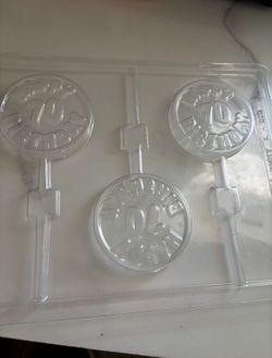 70th Birthday Party Chocolate Lollipop Mold