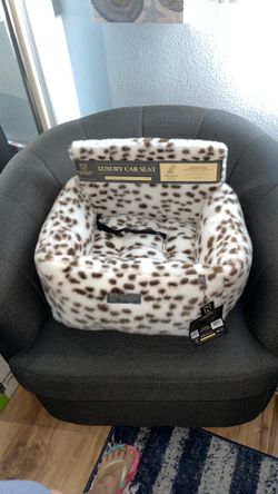 New! NANDOG PET GEAR Snow Leopard Luxury Car Seat For Cat or Dog