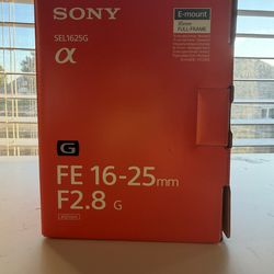 Sony - FE 16-25mm F2.8 G Wide Zoom Lens for E-mount Cameras - Black