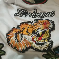 Gucci L'Aveugle White Tiger Sweatshirt (Old And Stained) 