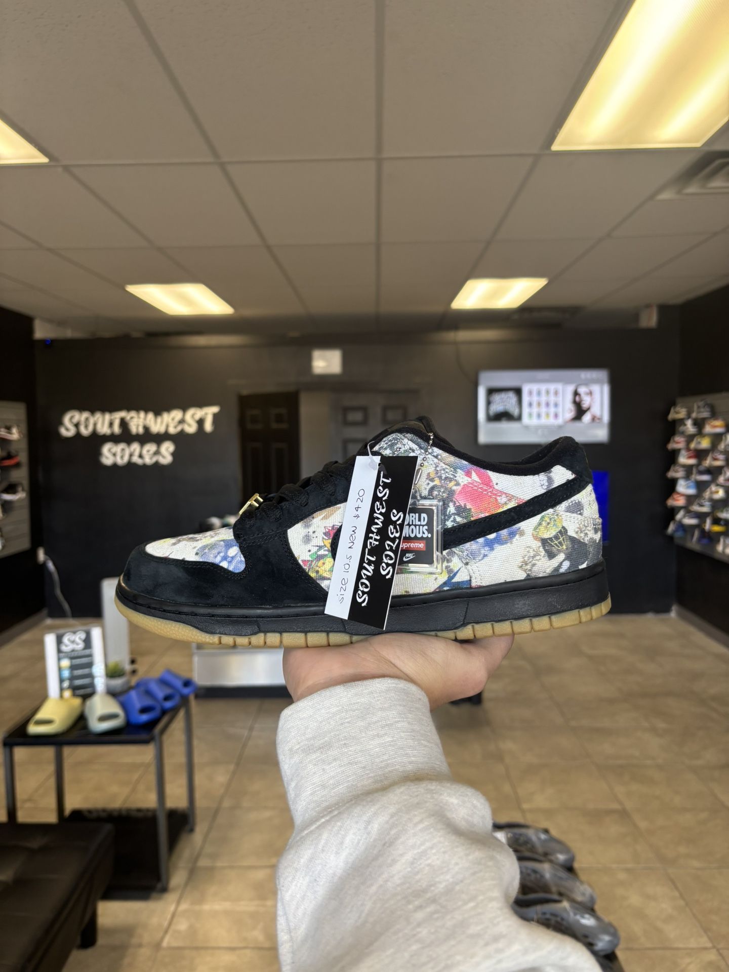 Nike Sb Dunk Low Supreme Size 10.5 Available In Store!