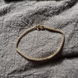 David Yurman 18k gold box chain bracelet men’s size S