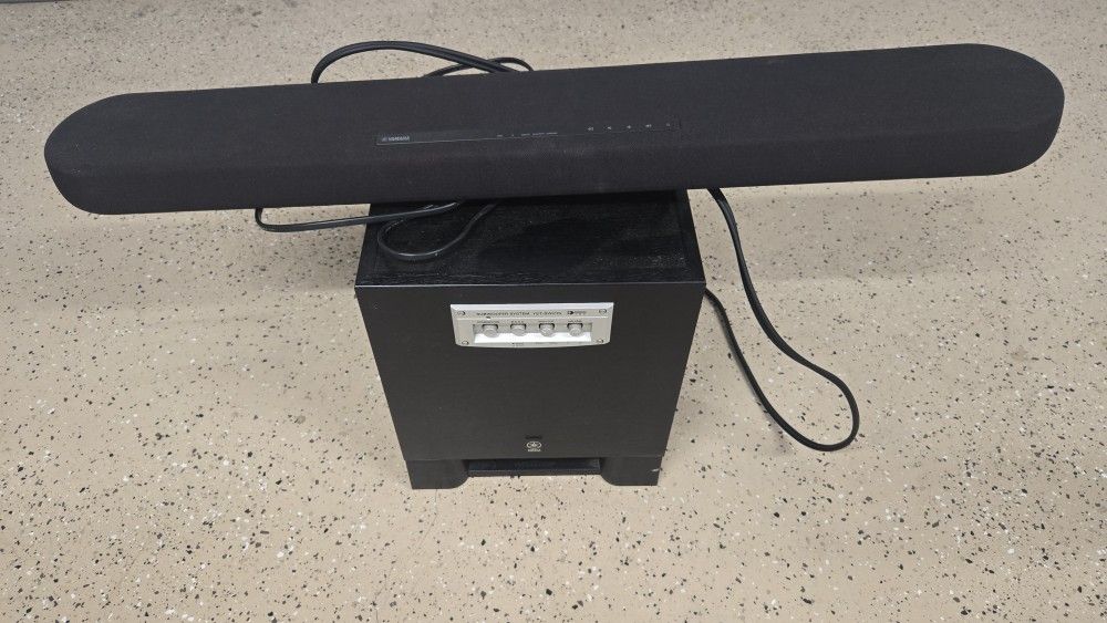 Yamaha ATS-1080 soundbar and YST-SW215 subwoofer