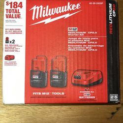 Milwaukee Battery Kit 