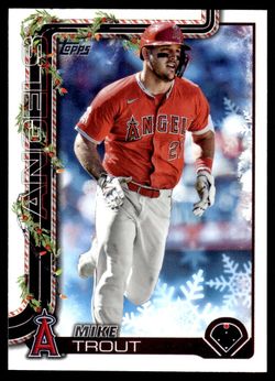 2025 Topps Holiday Mike Trout #H50 Los Angeles Angels A
