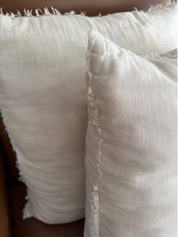 White pillows
