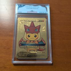 PGC Gem Mint 10 Gold Foil Pikachu Mega Charizard Y