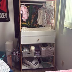 changing table and storage