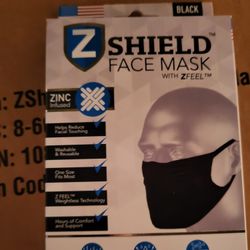 Zshield Masks Black Brand New (12 One Case) Made In USA 