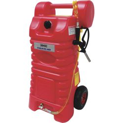 Roughneck 25 Gallon Gasoline Caddy With Hose And Nozzle. Comes Filled Up With Regular Gas 