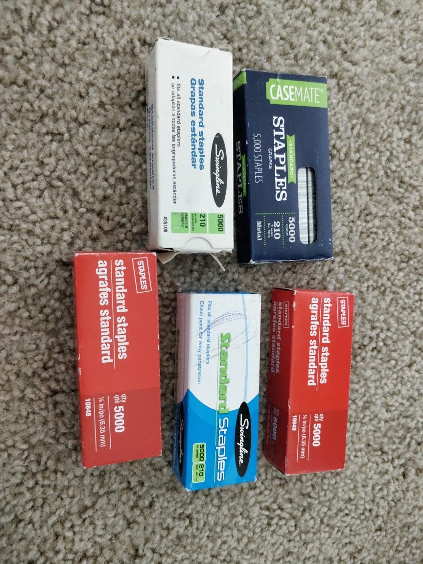 Standard Staples Boxes