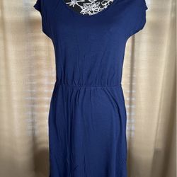 Old Navy Blue Women Dress Size Medium