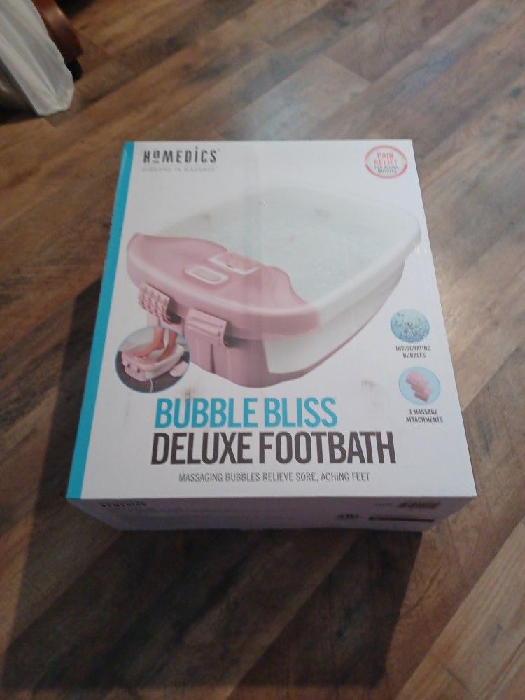 Brand New Bubble Bliss Deluxe Foot Bath