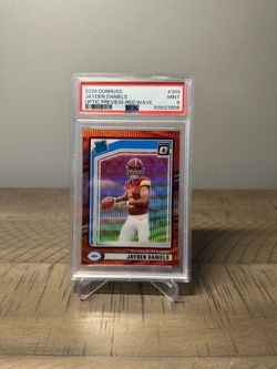 2024 Donruss Jayden Daniels Optic Preview Red Wave #389 PSA 9