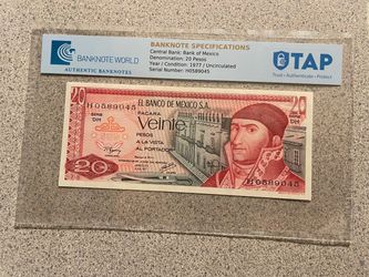 Vintage Mexican Bill