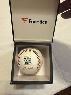 Kike Hernandez autograph World Series Baseball