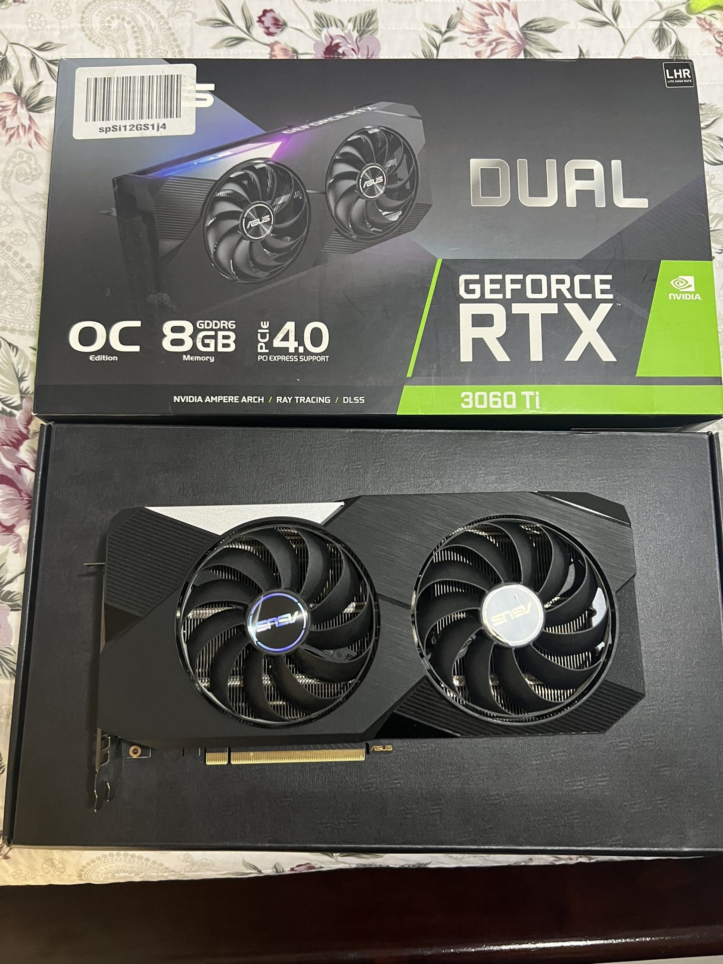 Asus Dual RTX 3060 Ti OC (8GB ,DLSS ,Raytracing) Like New