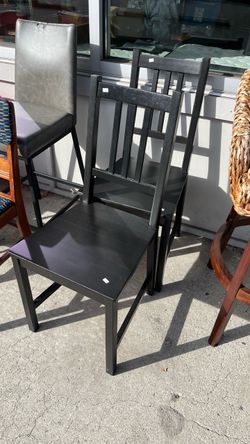 (In store) black ikea dining chairs