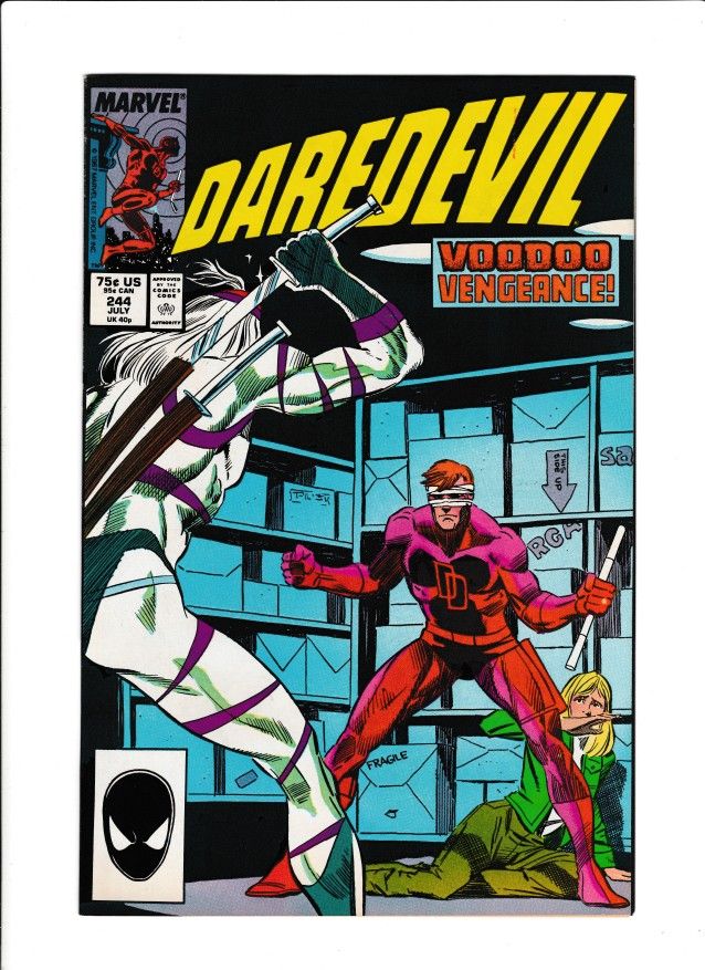 DAREDEVIL #244 (1987) LOUIS WILLIAMS | DIRECT EDITION | COPPER AGE