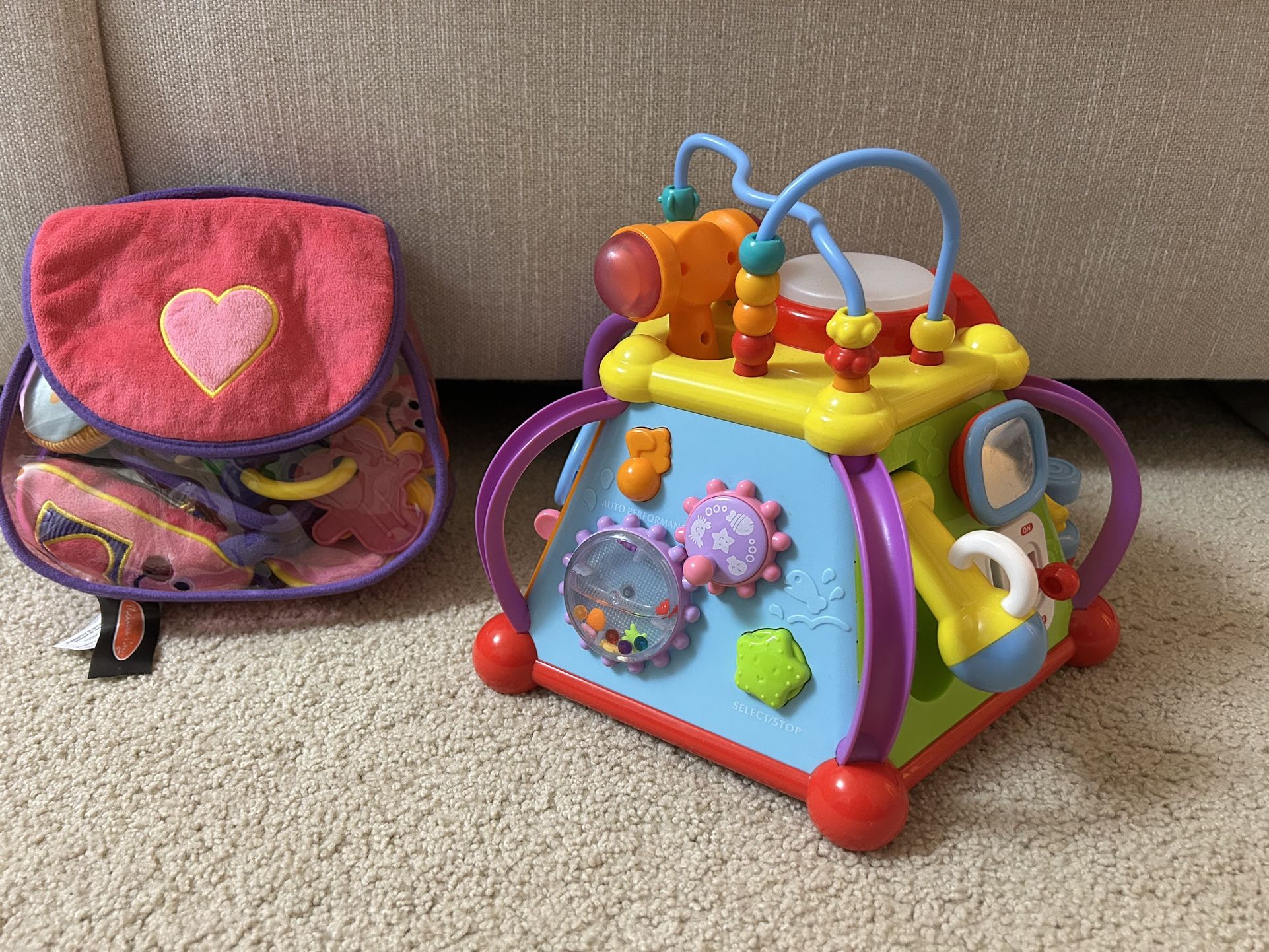 Melissa & Doug purse + Interactive  4 - Sided Toy 