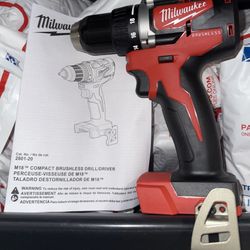 Milwaukee M18 Brushless 1/2” Drill/Driver (No hammer). Tool Only. (New From Kits)2801-20