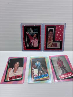Vintage Michael Jackson first edition cards