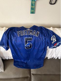 LA DODGERS CITY CONNECT FREEMAN JERSEY #5 (size 5X)
