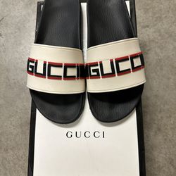 Gucci Stripe Rubber Slides