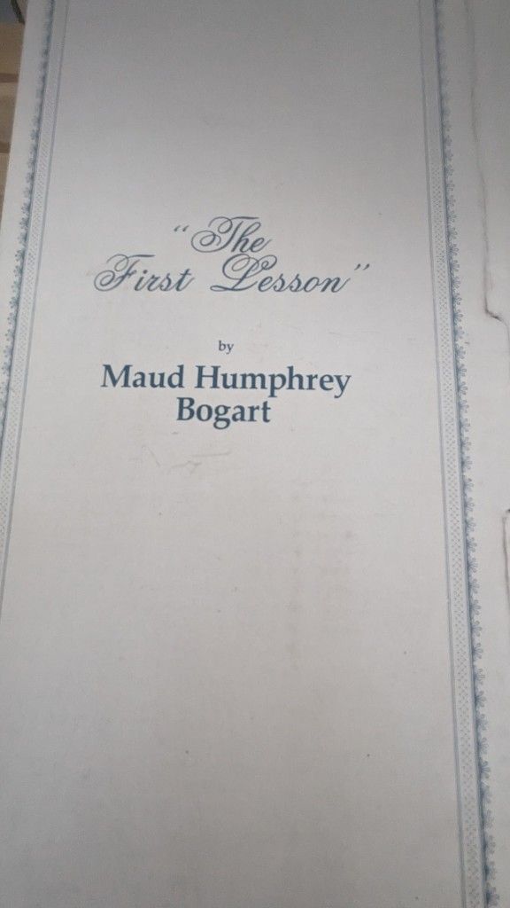 The First Lesson, Porcelain Doll by Maud Humphrey