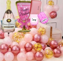 20 pcs confetti balloons +2 pcs helium +Free women wallet +free gifts