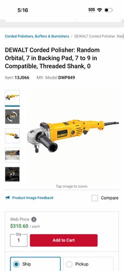 Dewalt polisher DWP849