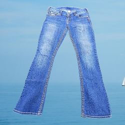 Women's Boot Cut Blue Jeans 