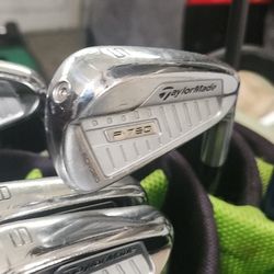 Taylormade P760 Irons Right Hand Stiff Flex.. SLDR Hybrid & Fairway Wood.  For Experienced Golfer