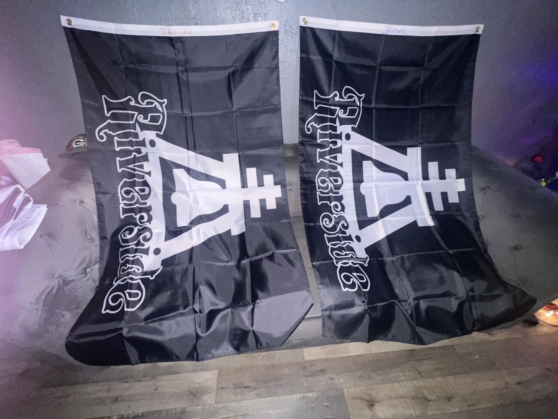 Used Riverside Flag Size 3ftx5ft