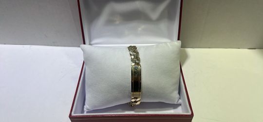 Gold-Tone ID Chain Link Bracelet