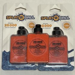 3 Containers (60K) SplatRBall Ammo - Orange