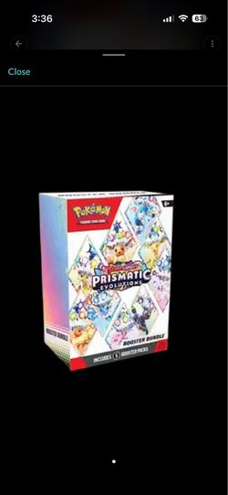 Prismatic evolutions booster bundle