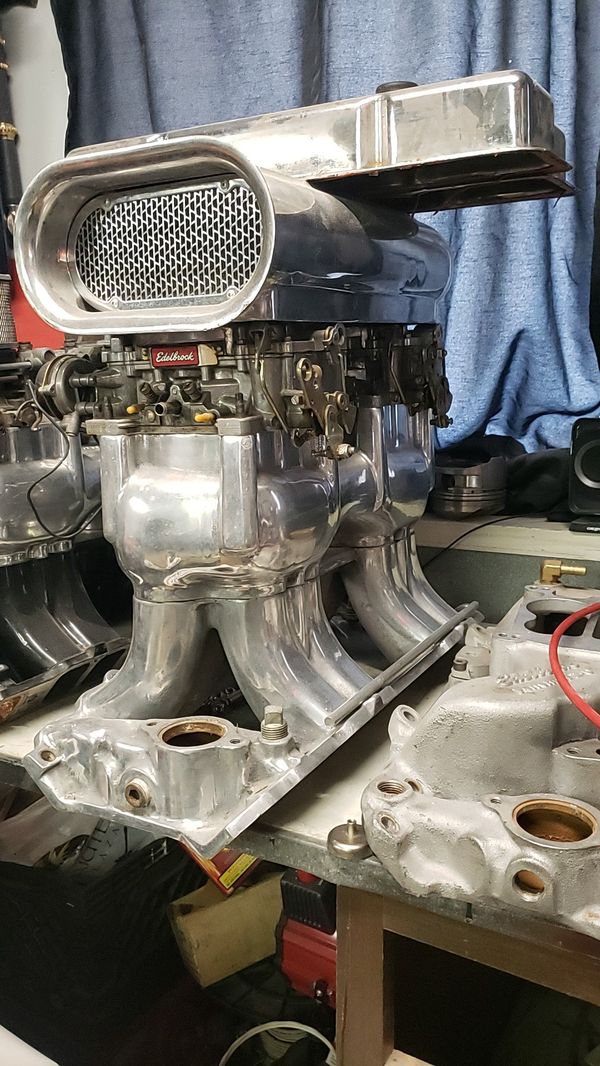 BBC Vintage Edelbrock dual quad tunnel ram for Sale in Las Vegas, NV