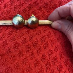 Gold Ball Clip On Earrings