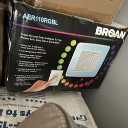 Bathroom fan LCD lights with stereo