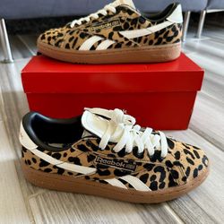 Woman's Reebok Club C Grounds UK Fashion Sneaker Shoes - Cheetah - Size 7, 7.5, 9