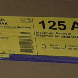 3 Gang Meter Socket 125amps