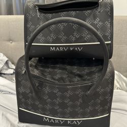 2PC Mary Kay Rolling Make Up Case 