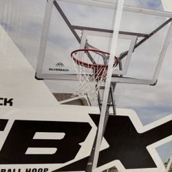 Silverback SBX 54" In-Ground Basketball Hoop with Adjustable-Height Backboard